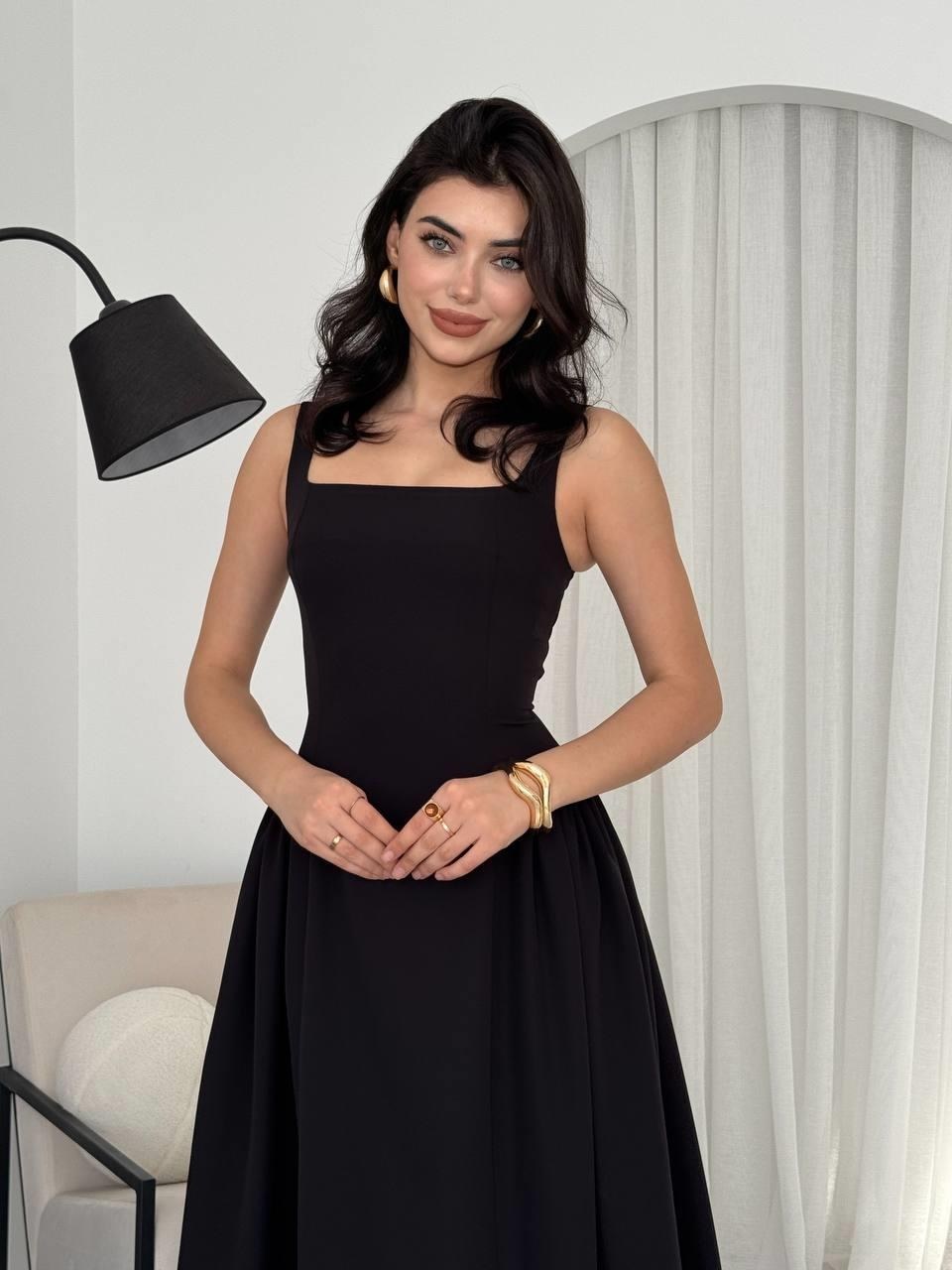 Heldi Piliseli Elbise ETK-00597-siyah