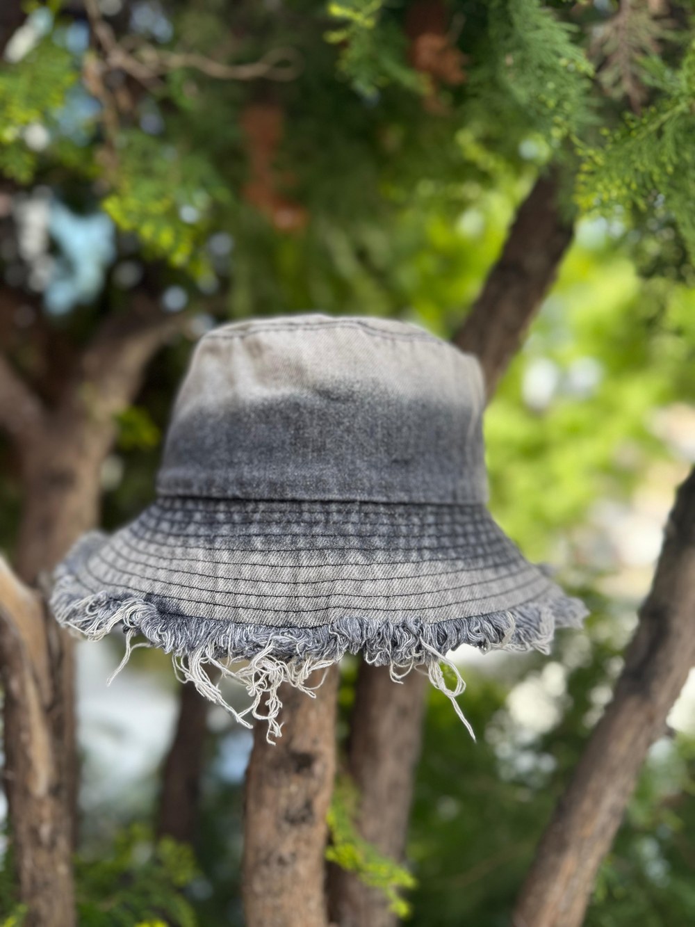 14769 Yıkamalı Siyah Bucket Şapka