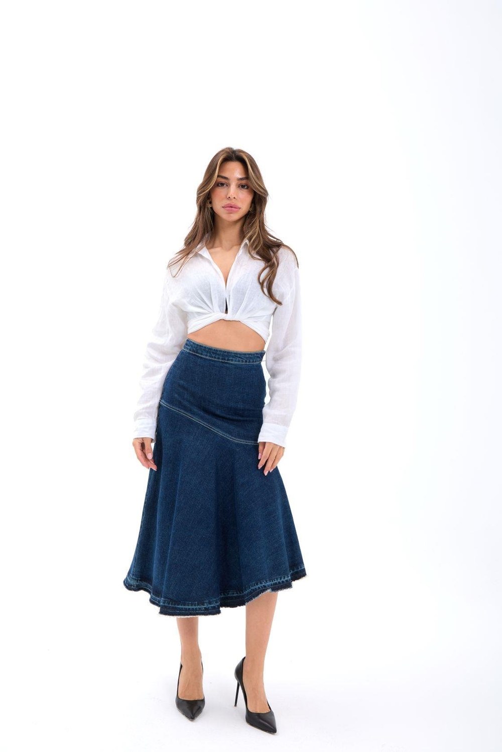 6490 Denim Zw The Denım Skırt-Mavi