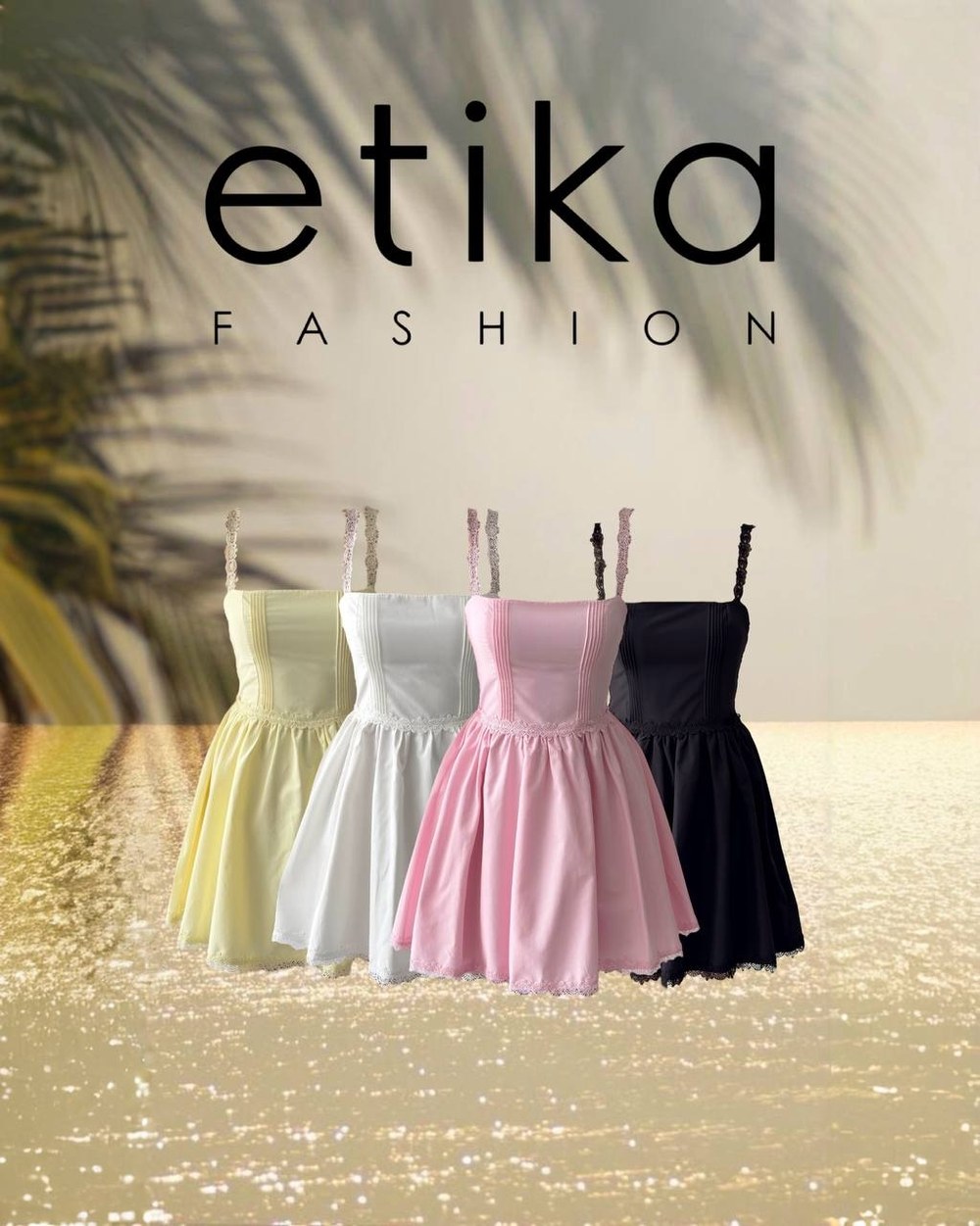 Mihri Mini Elbise ETK-00720-pembe
