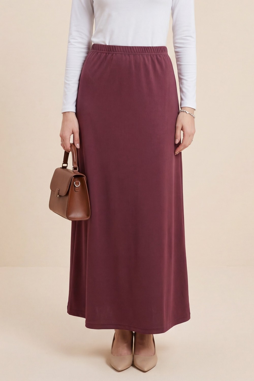 Araboy Jupon Astar Etek -Bordo