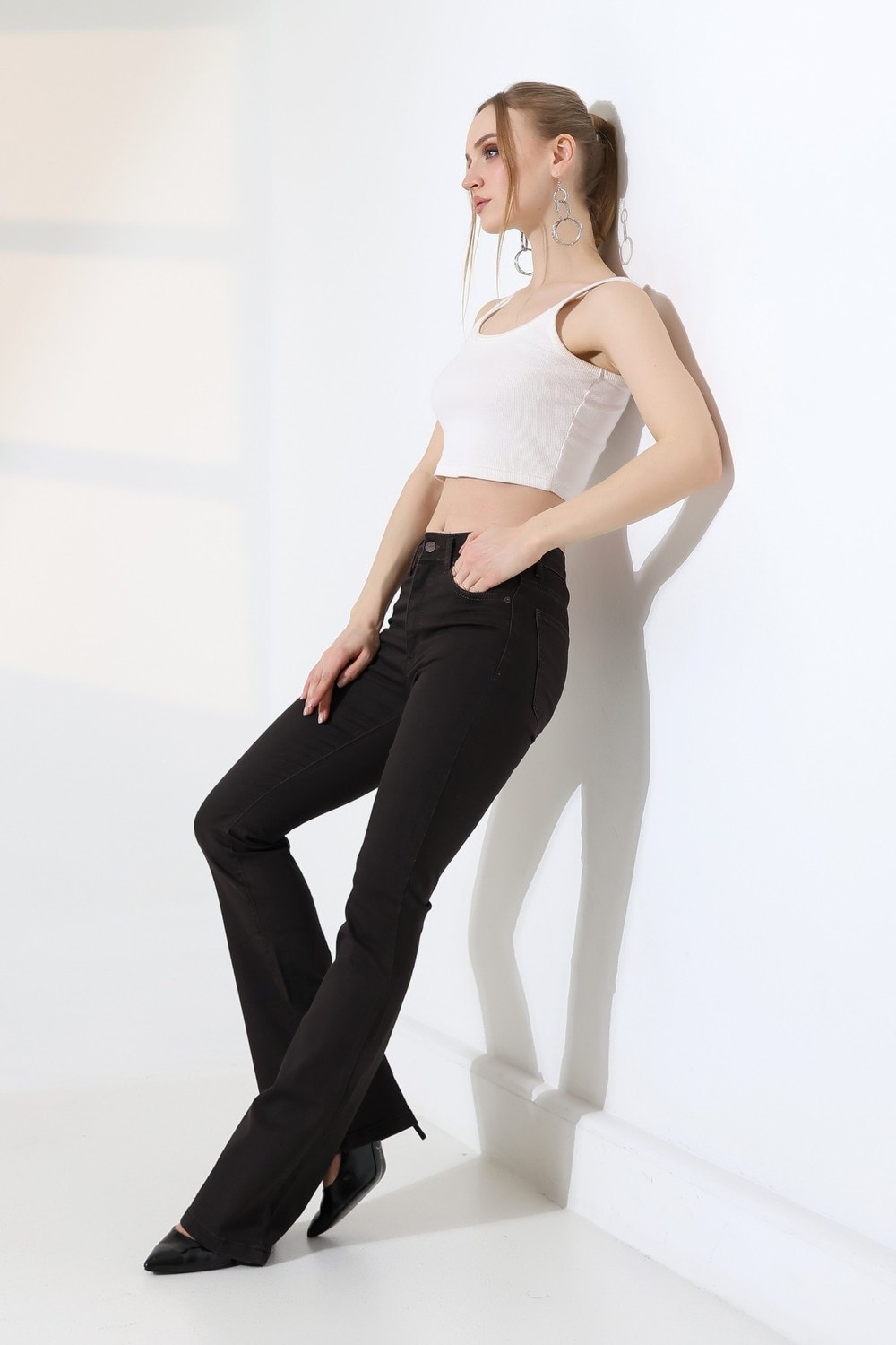 İspanyol Skinny Kot Pantolon 867 Antik Kahve