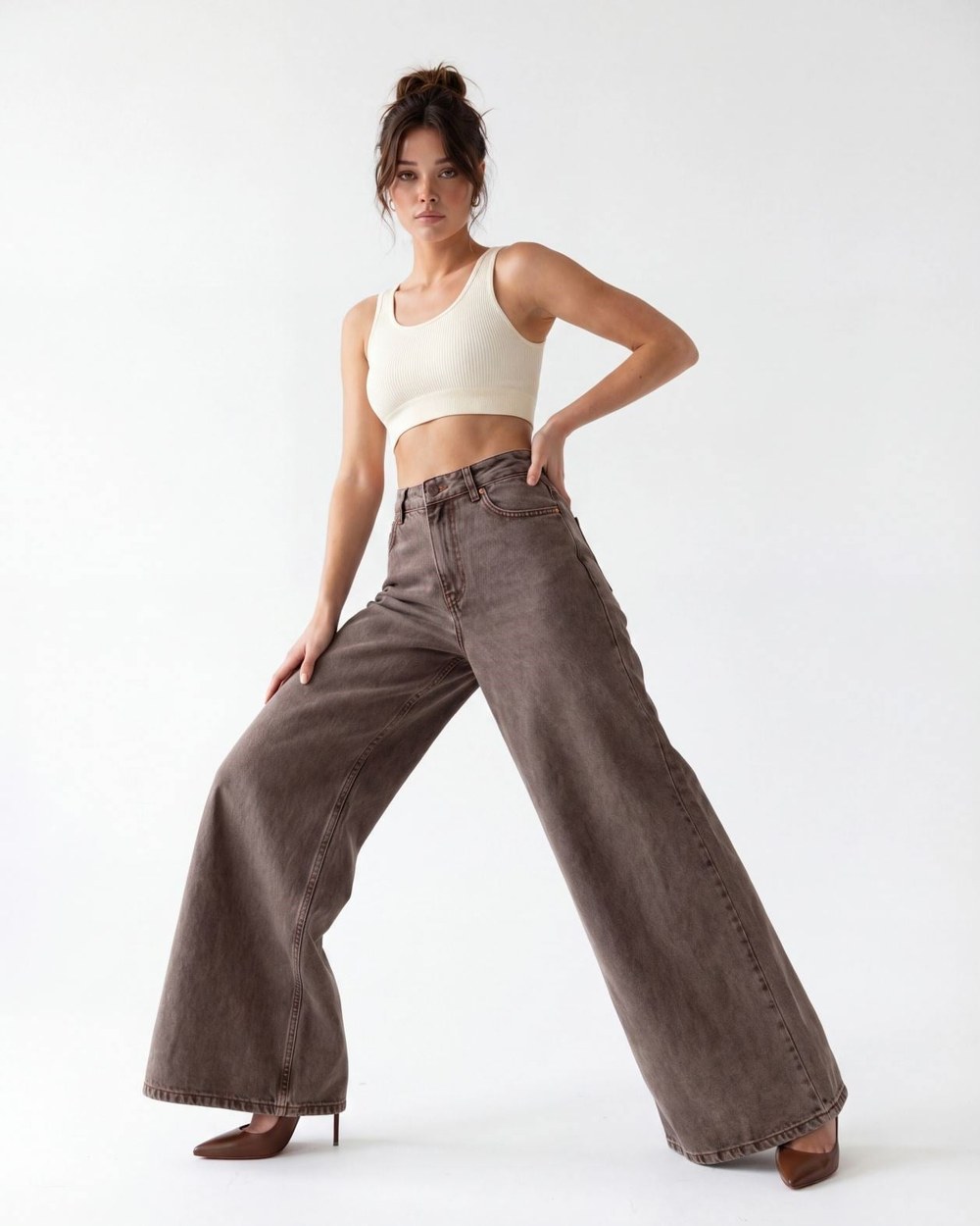 7488 Kot Pantolon-Light Brown